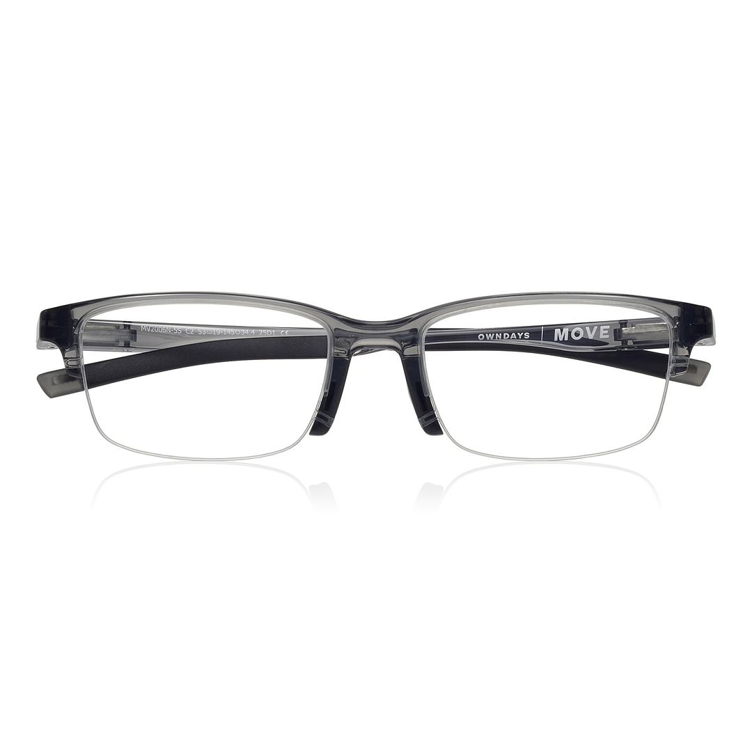 OWNDAYS | MOVE Light Gray Half Rim Rectangle right side